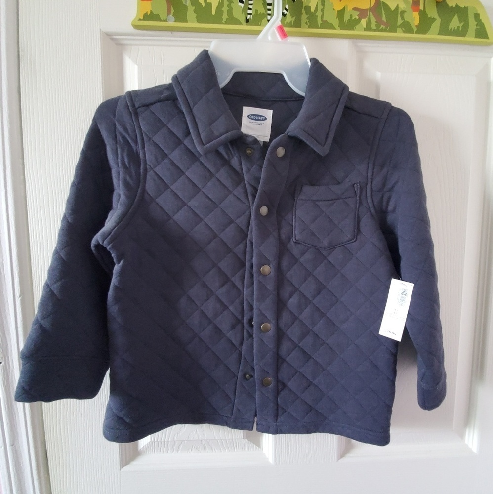 Nwt soft old navy jacket/sweater Tufted Gray 5t